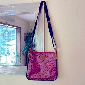 Fossil - Canvas (waxed)  crossbody handbag purse.